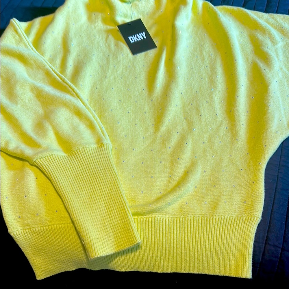 DKNY Women's Yellow Sweater